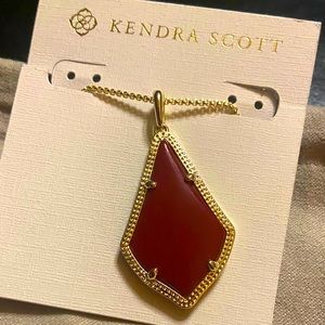Kendra Scott brand new Alex Dark Red necklace